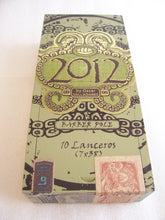 Load image into Gallery viewer, Oscar Valladares 2012 Barber Pole Lanceros Empty Cigar Box